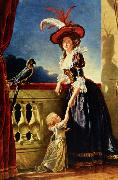 Labille-Guiard, Adelaide, Portrait of Louise Elisabeth of France with her son